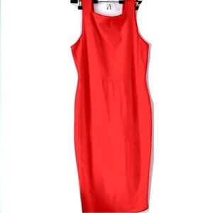 ASOS Open Back Red Sleeveless Dress